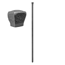 Forged pole h900, 12x12mm